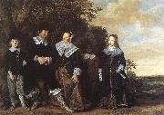 Family Group in a Landscape HALS, Frans